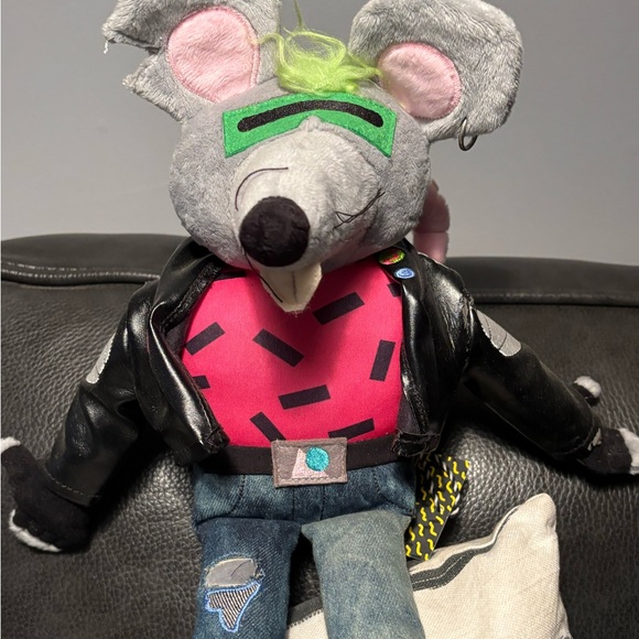 Meow Wolf Claire Sanders Platzo Plush Mouse Toy Pink and Black Outfit - Picture 2 of 6